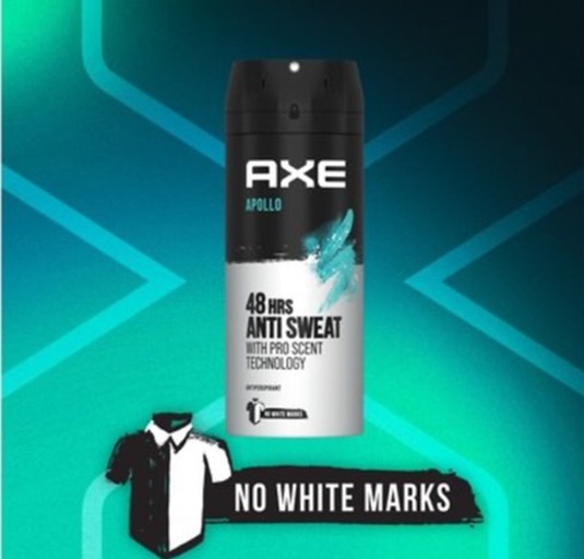 اسپری بدن AXE مدل Apollo حجم 150 میلی‌لیتر