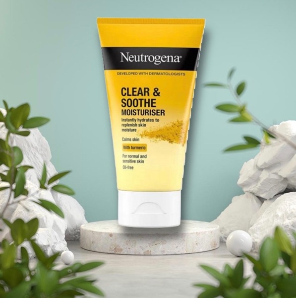 آبرسان زردچوبه نوتروژینا مناسب پوست‌های مستعد جوش | Neutrogena Clear & Soothing Turmeric Moisturiser