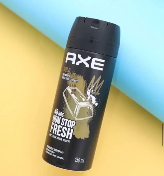 اسپری دئودورانت بدن مردانه AXE مدل GOLD حجم 150 میلی‌لیتر