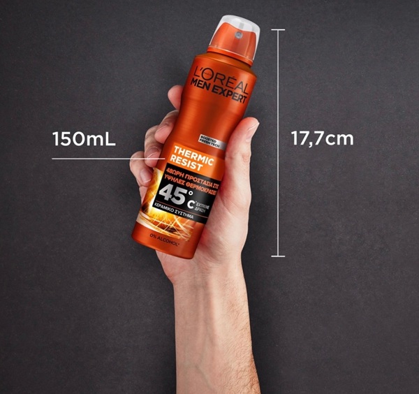 اسپری ضد تعریق مردانه مدل Thermic Resist حجم ۲۵۰ میلی‌لیتر