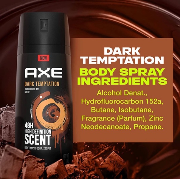 اسپری دئودورانت بدن مردانه AXE مدل Dark Temptation حجم 150 میلی‌لیتر