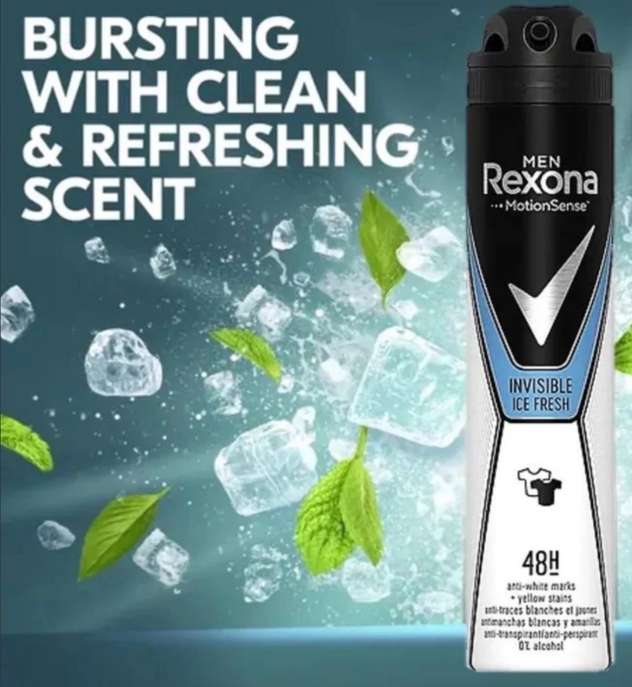 اسپری مردانه مدل Invisible Ice resh با حجم 200ml