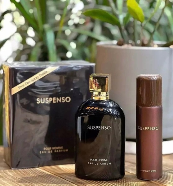 عطر ادوپرفیوم مردانه فراگرنس ورد مدل Suspenso حجم ۱۰۰ میل به همراه اسپری (Fragrance World Suspenso EDP 100ml + Body Spray)