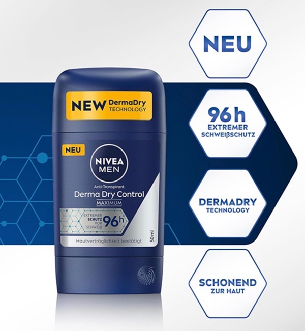 مام استیک مردانه Derma Dry Control حجم 50 میلی لیتر