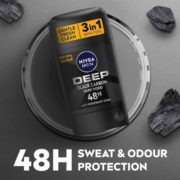 مام استیک مردانه Deep Black Carbon حجم 50 میلی لیتر